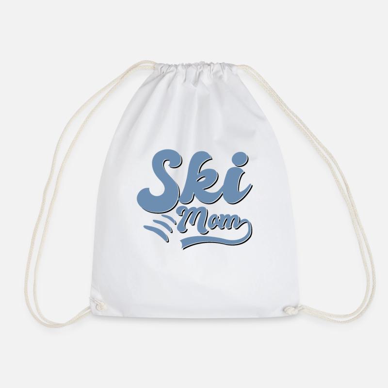 Ski Mama - Turnbeutel - Weiß