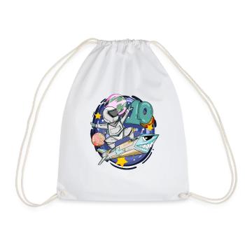 10e anniversaire - Cadeau de garçon astronaute de 10 ans - Sac de sport léger - blanc - Devant