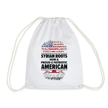 Nés Syriens Syrie Américains USA - Sac de sport léger - blanc - Devant