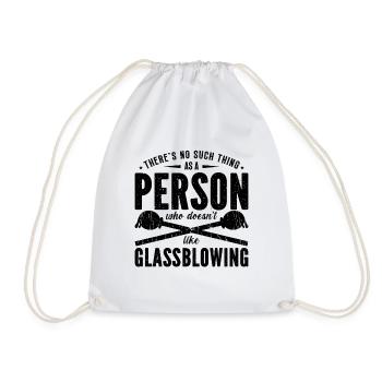 There's No Such Thing As A Glass Craft Glassblower - Drawstring Bag - white - Front