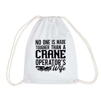 Grutier Emploi Grutier Opérateur Construction Worker Gift Idea - Sac de sport léger - blanc - Devant