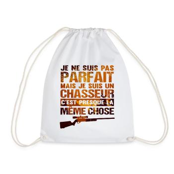 Chasseur Humour - Sac de sport léger - blanc - Devant