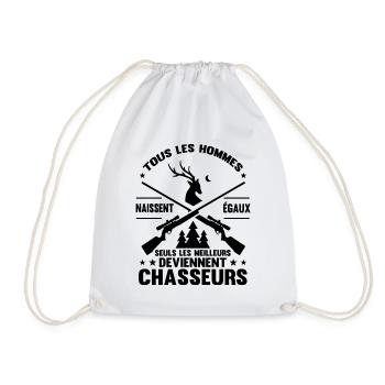 Chasseur Homme Humour Chasse - Sac de sport léger - blanc - Devant