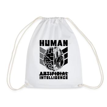Human Artificial Intelligence Technology Robotics - Turnbeutel - Weiß - Vorne