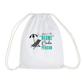 Single Relationship Island Alone Solo Single Quotes - Sac de sport léger - blanc - Devant