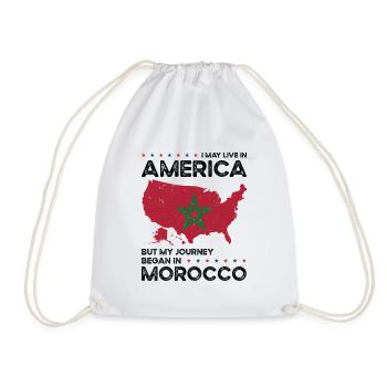 Né marocain Maroc États-Unis - Sac de sport léger - blanc - Devant