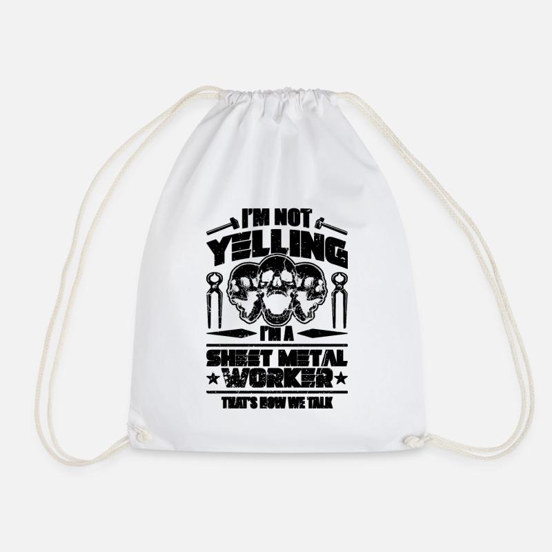 Je ne crie pas que je suis un tôlier - Sac de sport léger - blanc