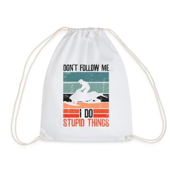 J’ai quitté ma motoneige - Sac de sport léger - blanc - Devant