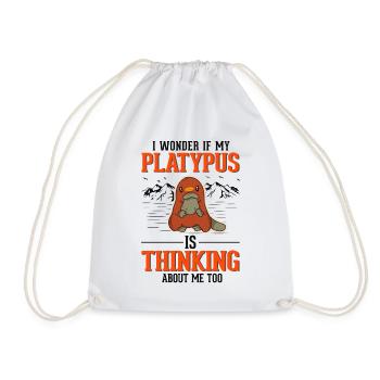 Platypus Spell Platypus - Drawstring Bag - white - Front