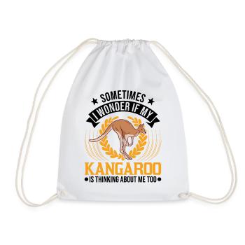 Kangourou australien Kangourou australien - Sac de sport léger - blanc - Devant