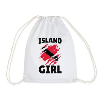 Island Trini Girls Tobago Trinidad Trinidad - Sac de sport léger - blanc - Devant