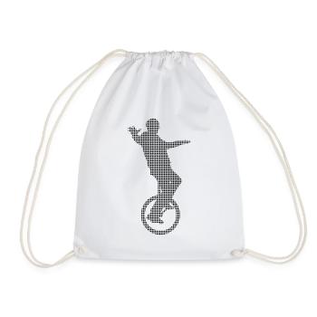 Unicycle - Drawstring Bag - white - Front