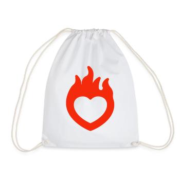 Saint-Valentin, Saint-Valentin, Saint-Valentin - Sac de sport léger - blanc - Devant