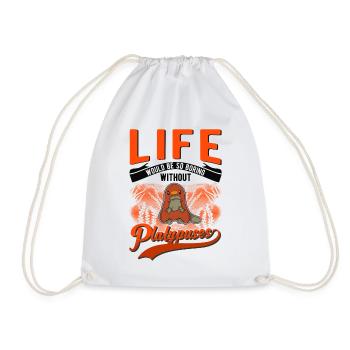 Platypus Gift Platypus - Drawstring Bag - white - Front