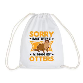 Loutre Cadeau Loutre Loutre Loutre Loutre de mer - Sac de sport léger - blanc - Devant