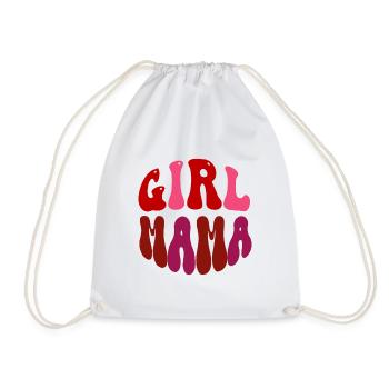 Maman fille - Sac de sport léger - blanc - Devant