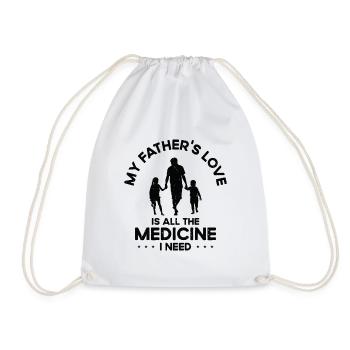 Meilleur père de médecine amour grand-père de la famille grand-père - Sac de sport léger - blanc - Devant