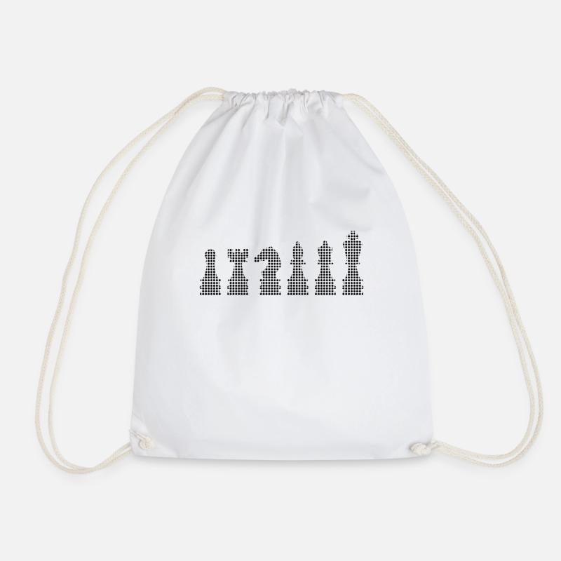 Schach - Turnbeutel - Weiß