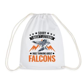 Falke Falkner Kestrel Falconry Falkner - Drawstring Bag - white - Front