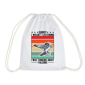 Falke Falkner Kestrel Falconry Falkner - Drawstring Bag - white - Front