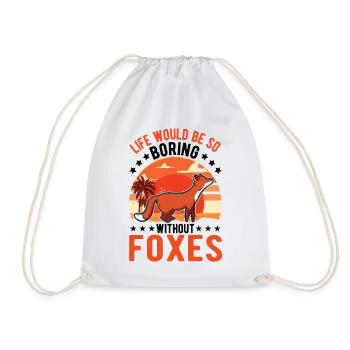 La vie serait tellement ennuyeuse sans Foxes Fuchs - Sac de sport léger - blanc - Devant