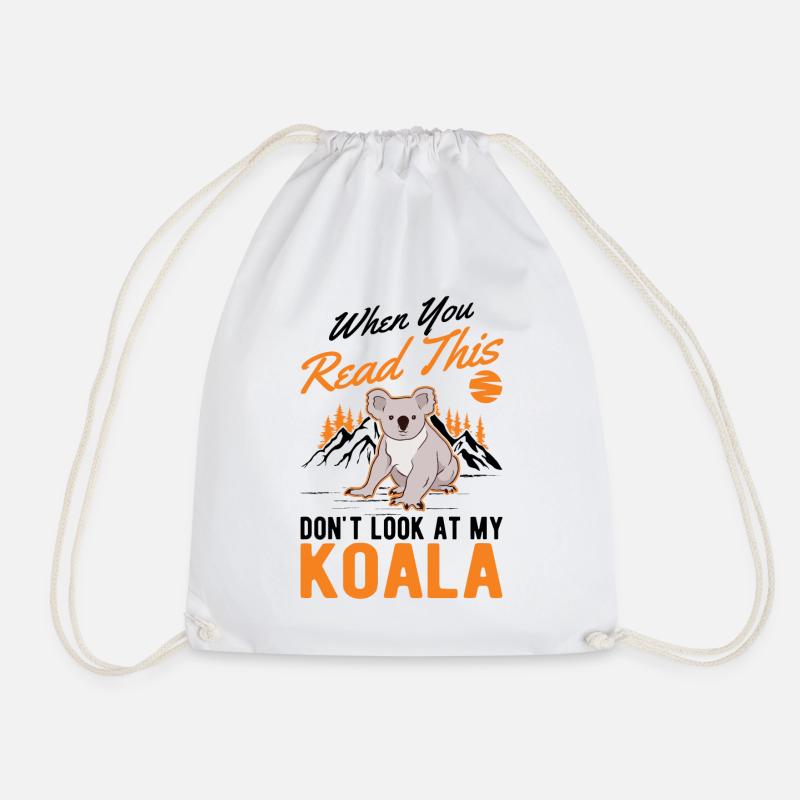 Koala Geschenk Koalabär - Turnbeutel - Weiß