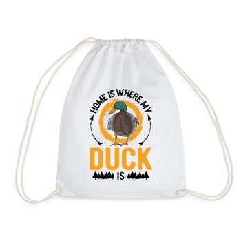 La maison est l’endroit où sont mes canards - Sac de sport léger - blanc - Devant