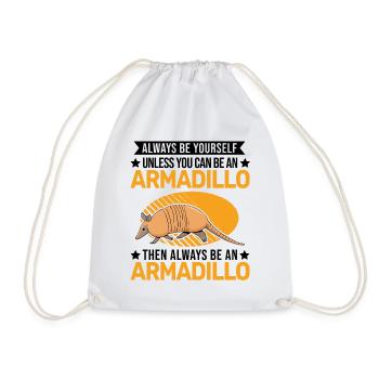Soyez toujours vous-même Armadillo Gürteltier - Sac de sport léger - blanc - Devant