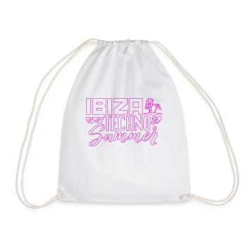 Ibiza Techno Été - Sac de sport léger - blanc - Devant