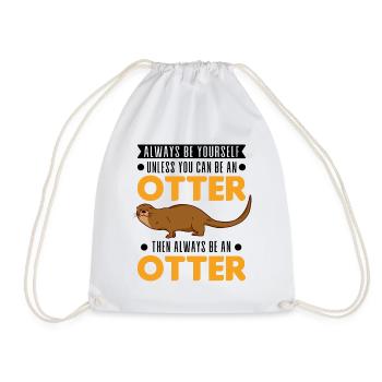 Loutre Cadeau Loutre Loutre Loutre Loutre de mer - Sac de sport léger - blanc - Devant