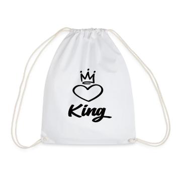 King - Drawstring Bag - white - Front
