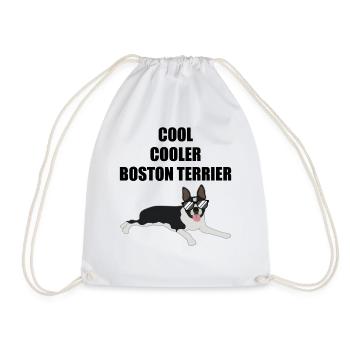 Cooler Boston Terrier Spruch Hund Geschenk - Turnbeutel - Weiß - Vorne