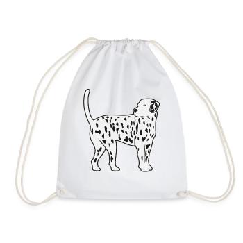 Dalmatian Dog Dog Lovers Gift - Drawstring Bag - white - Front