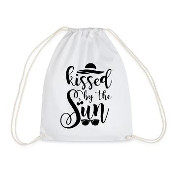 Kissed By The Sun - Drawstring Bag - white - Front