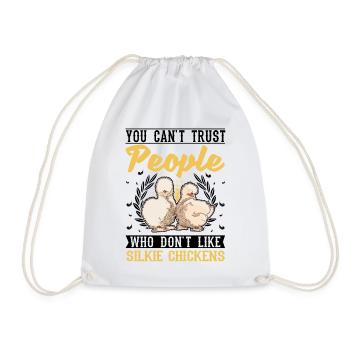 Silk Chicken Cadeau Silkie Chicken Silkie Chicken - Sac de sport léger - blanc - Devant