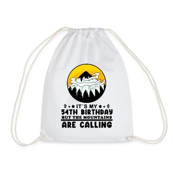 54e anniversaire Mountains Mountain Summit - 54 ans - Sac de sport léger - blanc - Devant