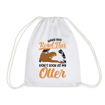 Loutre Cadeau Loutre Loutre Loutre Loutre de mer - Sac de sport léger - blanc - Devant