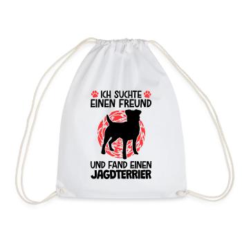 Fand einen Jagdterrier Deutscher Jagdhund - Turnbeutel - Weiß - Vorne