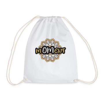 M-OM-ent Mandala Yoga - Turnbeutel - Weiß - Vorne