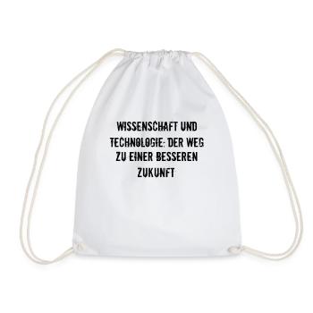Wissenschaft - Wissenschaft und Technologie: Der - Turnbeutel - Weiß - Vorne
