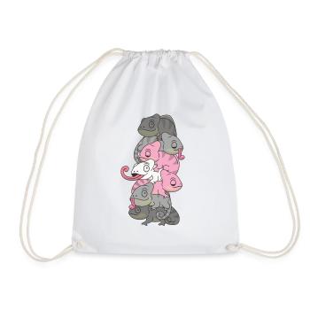 Demigirl Flag Pride LGBTQ Chameleon Bunch - Sac de sport léger - blanc - Devant