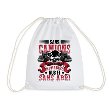 Camion Humour Poids Lourd Cadeau - Sac de sport léger - blanc - Devant