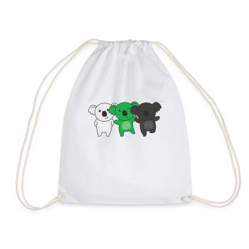 Neutrois Flag Pride LGBTQ Mignon Koala - Sac de sport léger - blanc - Devant