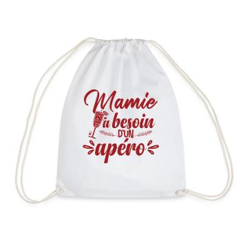 Mamie A Besoin D'Un Apéro - Sac de sport léger - blanc - Devant