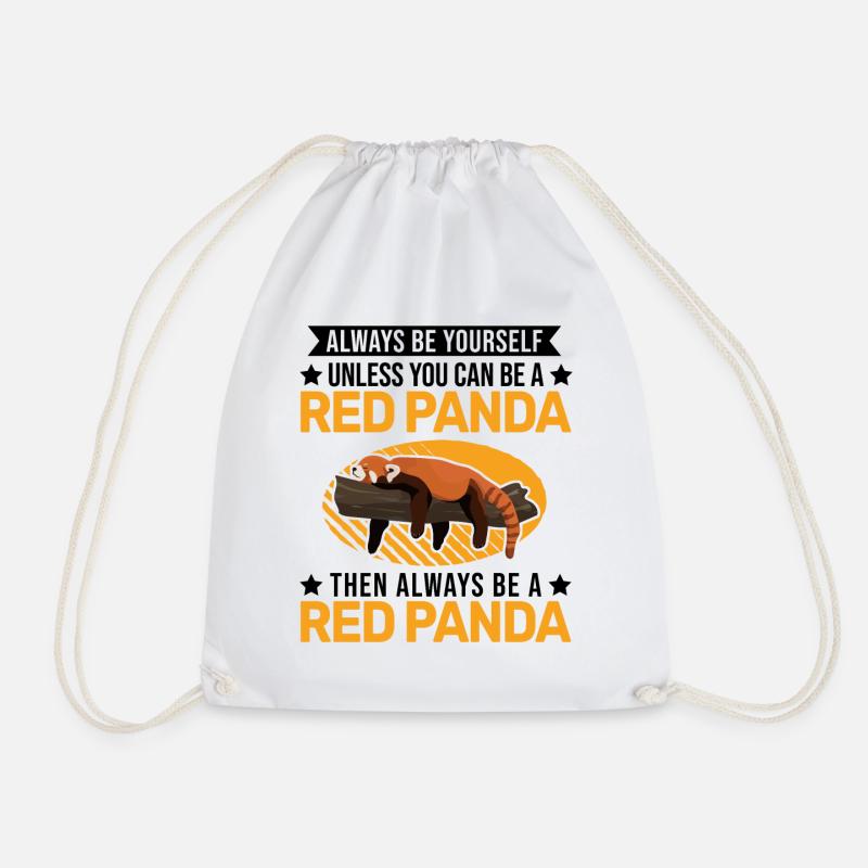 Roter Panda Geschenk Red Panda - Turnbeutel - Weiß