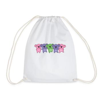 Trigender Flag Pride LGBTQ Mignon Koala - Sac de sport léger - blanc - Devant