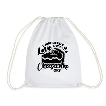 I Just Really Love Baker Desserts Cheesecake Lover - Turnbeutel - Weiß - Vorne