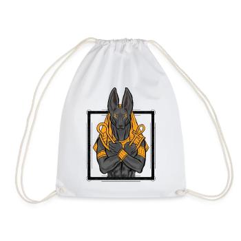 Egyptian God Anubis For Anthropologist - Drawstring Bag - white - Front