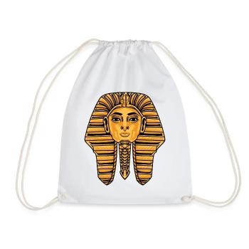 King Tut Pharaoh Ancient Egyptian For Anthropologi - Turnbeutel - Weiß - Vorne
