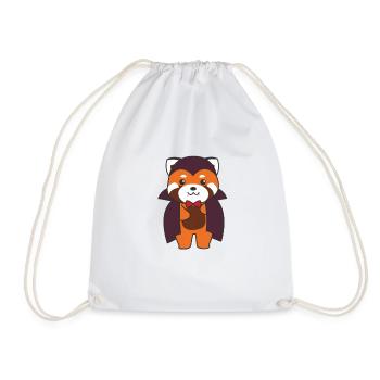 Red Panda Halloween Mignon Devil Vampire Costume - Sac de sport léger - blanc - Devant